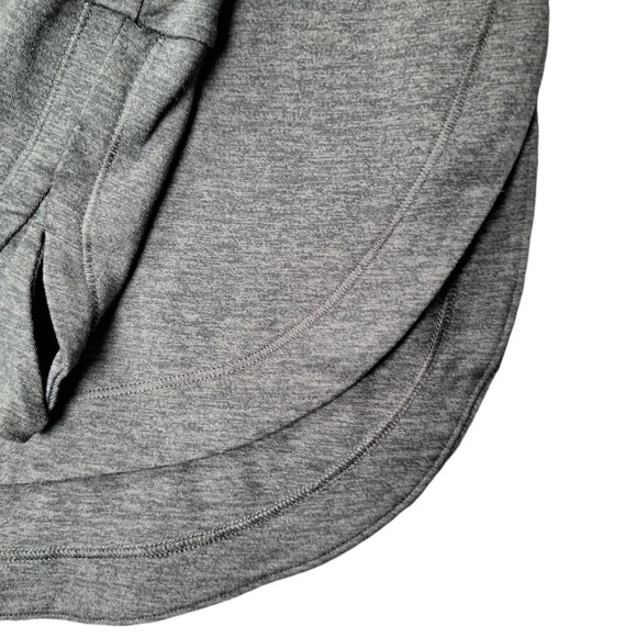 Athleta Small Uptempo Gray Long Sleeve Pullover Top Round Hem Thumbholes - Picture 8 of 14